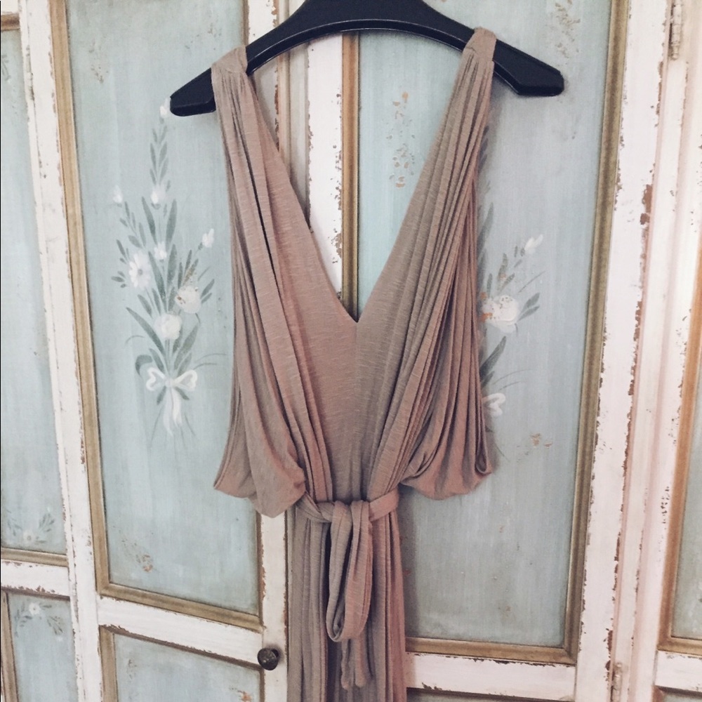 Long Dress | Grecian style Sleeveless and belted